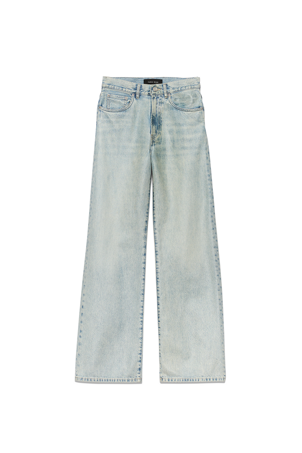 Purple Brand Wide Coated Light Indigo