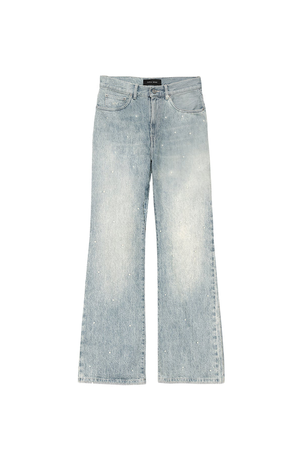 Purple Brand Wide Pearl Hotfix Light Indigo