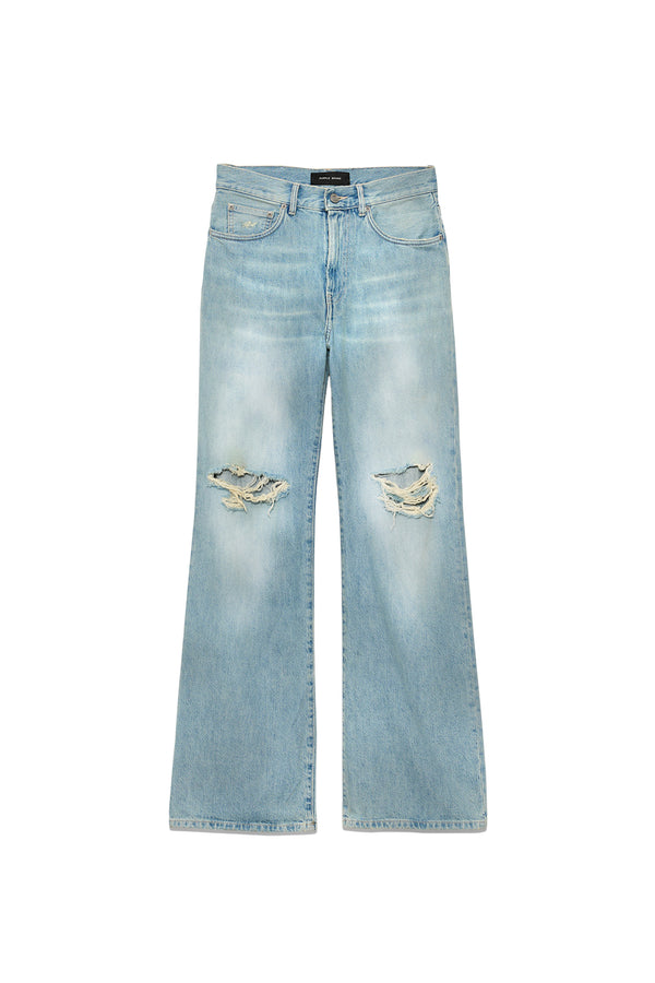 purple brand Wide Rip 90s Authentic Light Indigo