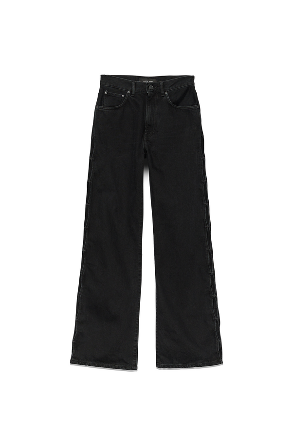 Purple Brand Wide Side Cut Out Black