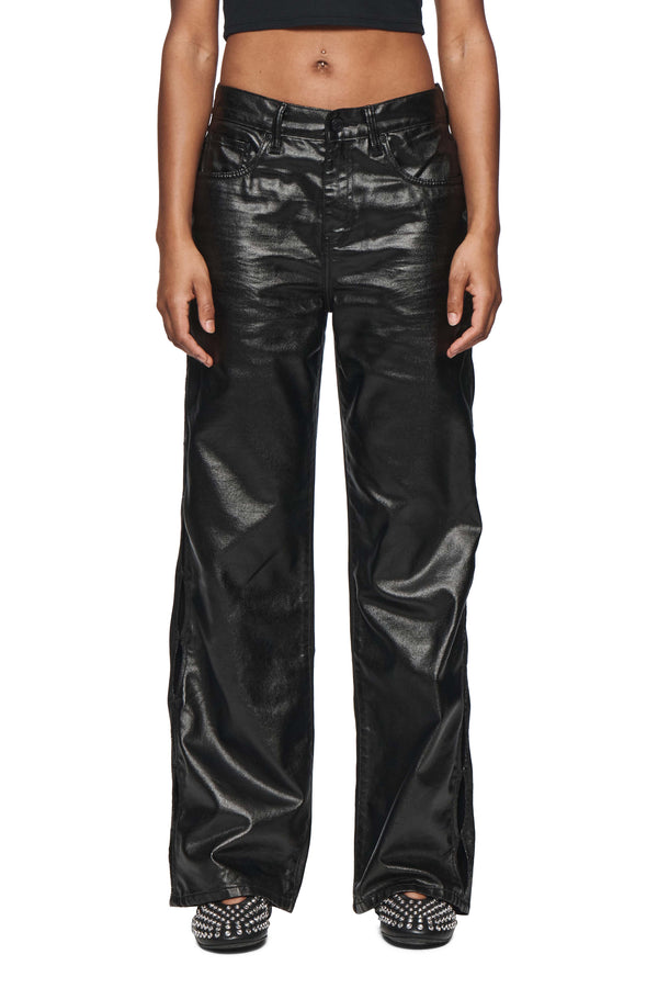 purple brand Wide Side Cut Out Black