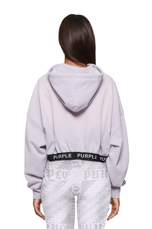 Purple Brand Wisteria Cropped Hoodie Purple