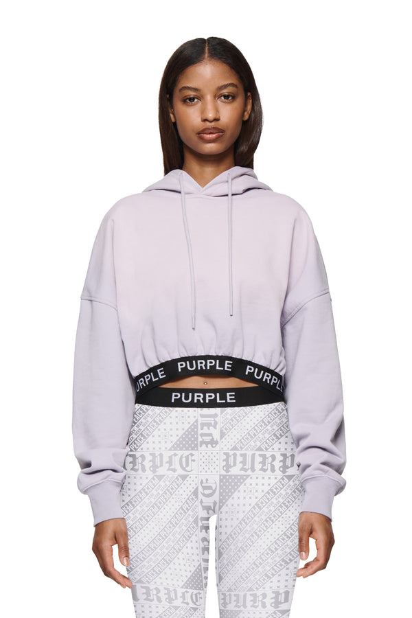 purple brand Wisteria Cropped Hoodie Purple