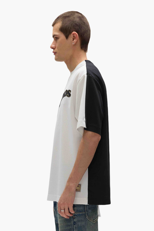 Purple Brand Wizards Mesh Tee White & Black