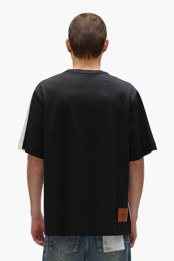 Purple Brand Wizards Mesh Tee White & Black