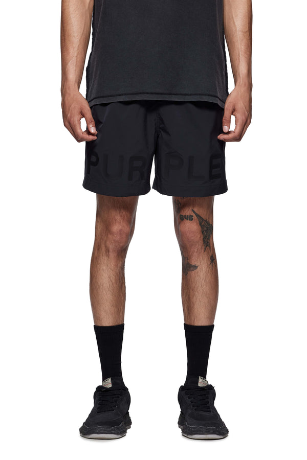 purple brand Wordmark All Around Shorts Black