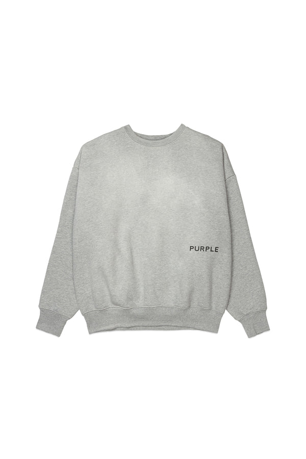 Purple Brand Wordmark Crewneck Gray