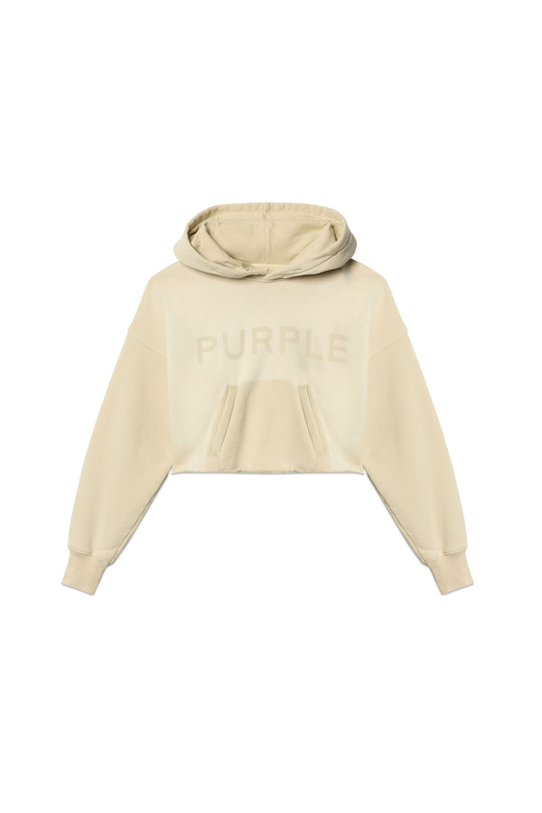 Purple Brand Wordmark Hoodie Off White