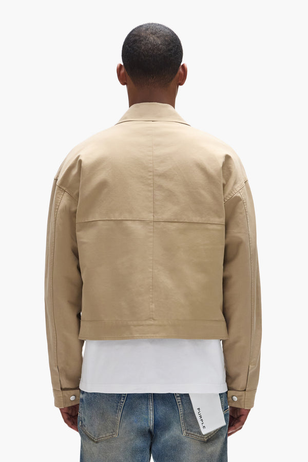 Purple Brand Wordmark Jacket Tan