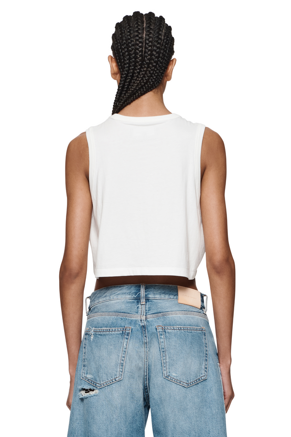 Purple Brand Wordmark Muscle Tank Light Indigo