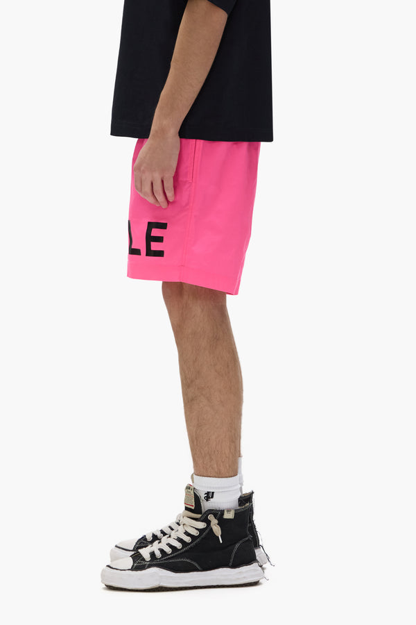 Purple Brand Wordmark Swim Shorts Pink