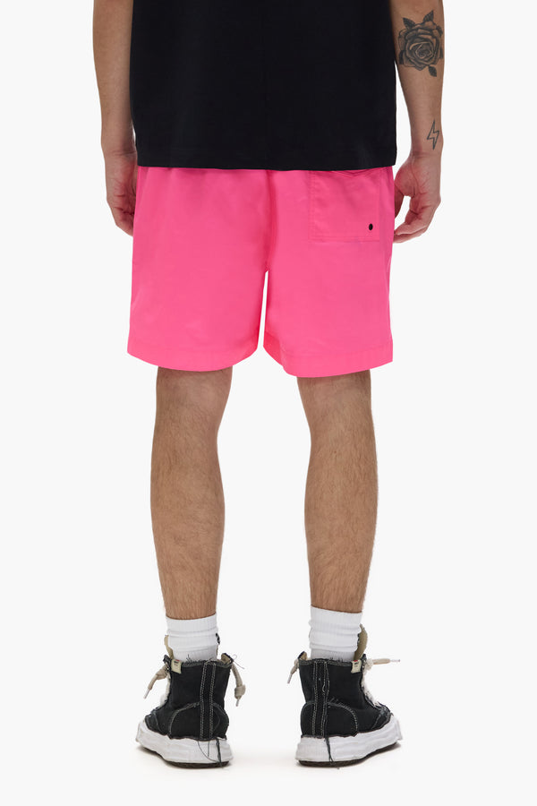 Purple Brand Wordmark Swim Shorts Pink