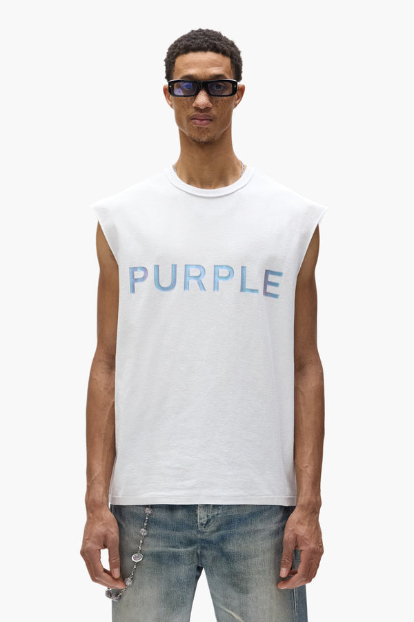 purple brand Wordmark Tank Top Light Indigo
