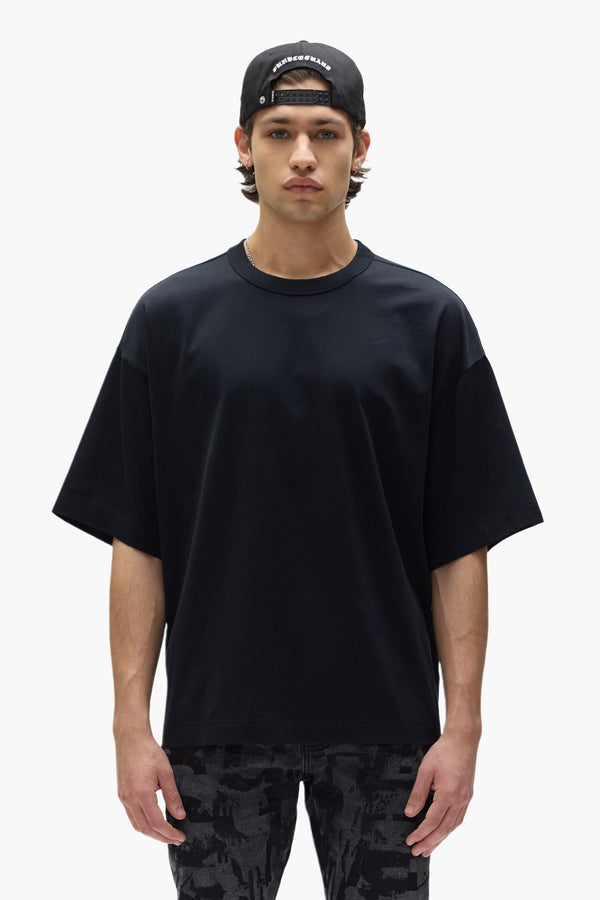 purple brand Wordmark Tee Black