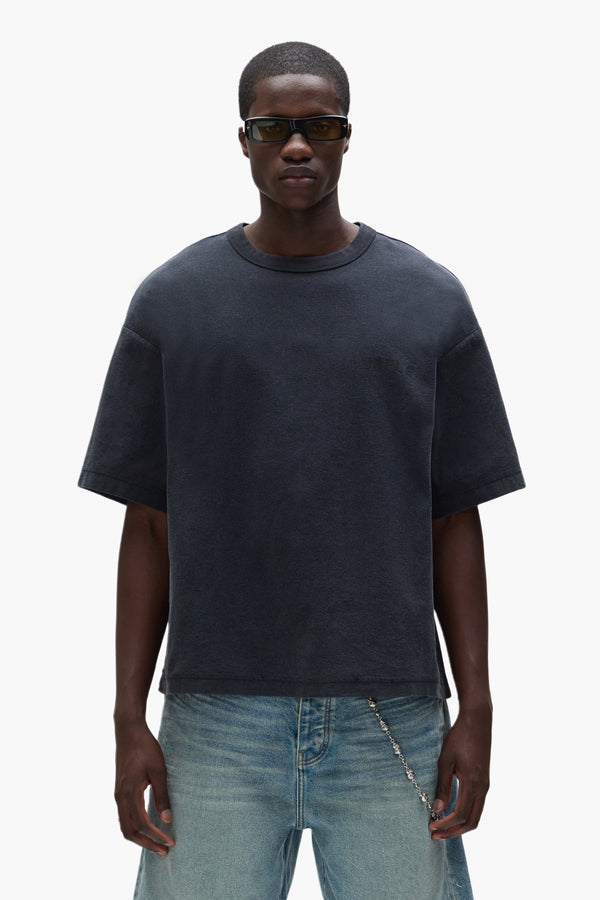 purple brand Wordmark Tee Black