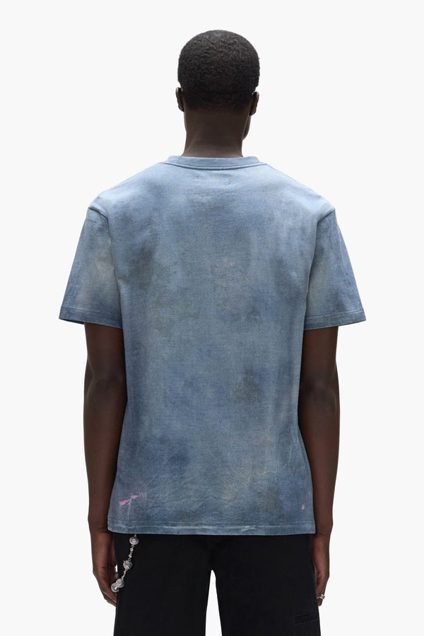 Purple Brand Wordmark Tee Blue