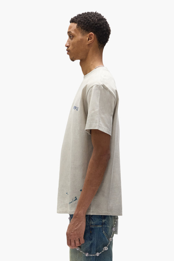 Purple Brand Wordmark Tee Khaki