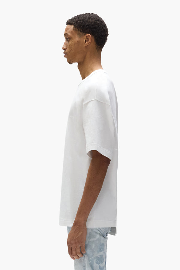 Purple Brand Wordmark Tee White