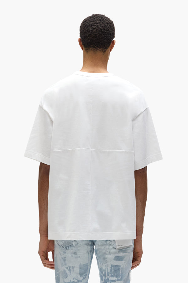 Purple Brand Wordmark Tee White