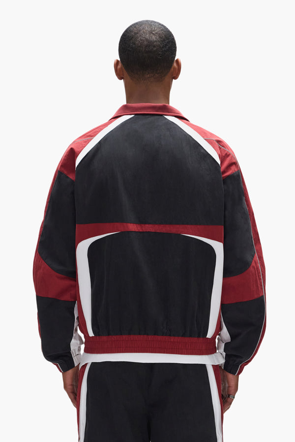 purple Brand Wordmark Track Jacket Black & Red