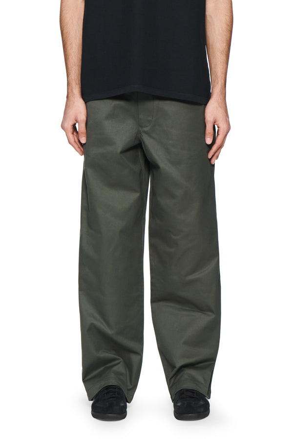 purple brand Wordmark Woven Pants Green