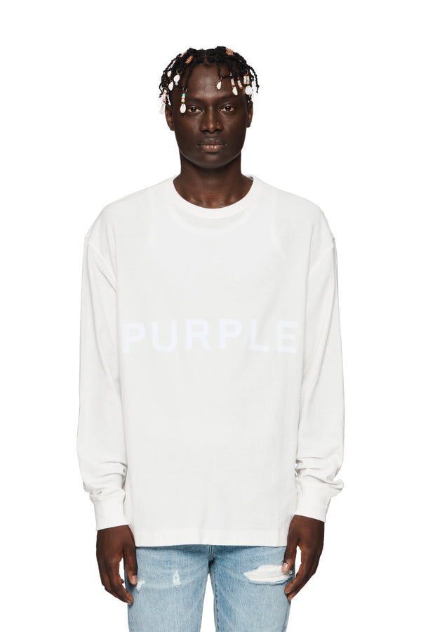 purple brand Purple Wordmark Long Sleeve T-Shirt Light Indigo