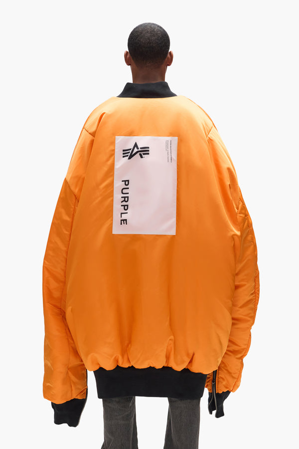 Purple Brand Purple X Alpha Industries Giant Bomber Black