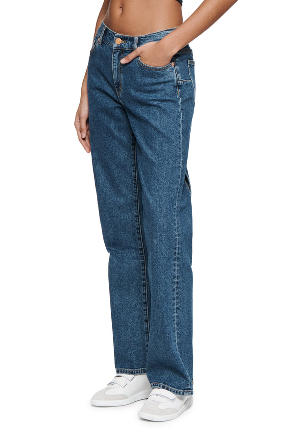 Purple Brand Slim Straight Back Cut Out Dark Indigo