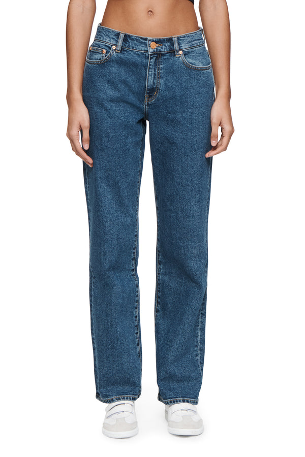 purple brand Slim Straight Back Cut Out Dark Indigo