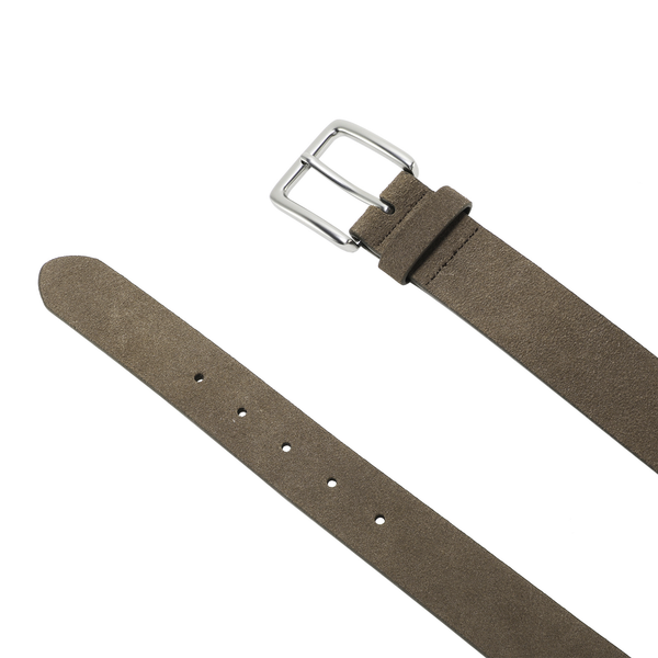 Px Los Angeles Brody Suede Leather 3.5 CM Belt Taupe
