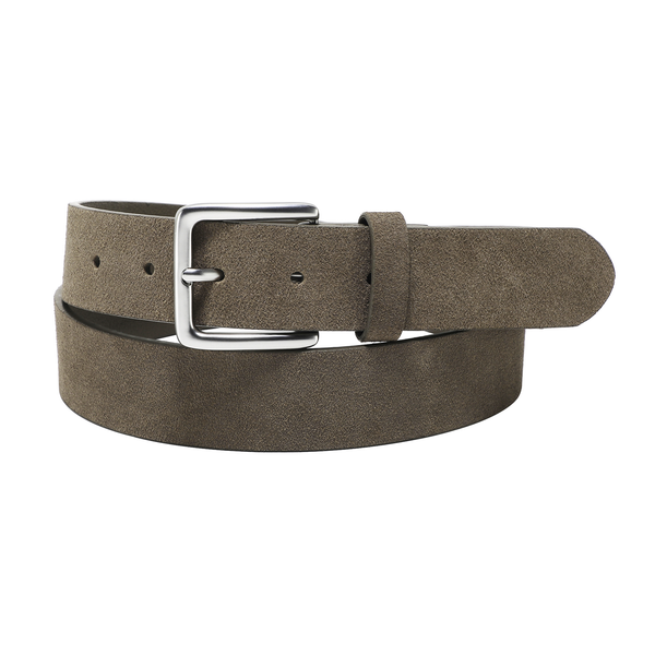 px los angeles Brody Suede Leather 3.5 CM Belt Taupe