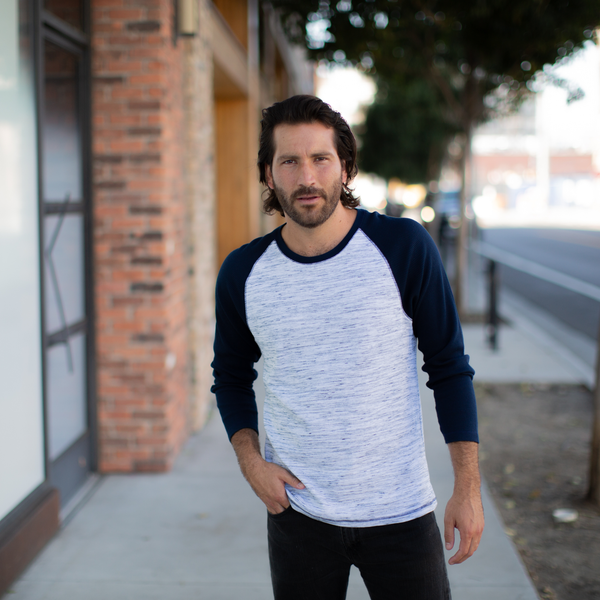 Px Los Angeles Channing Thermal Crew Neck Lake Blue