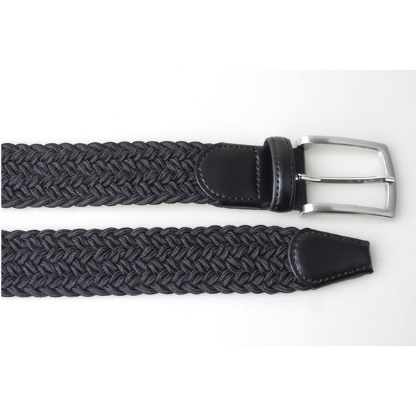 px Los Angeles Clyde 3.5 CM Woven Stretch Belt Black