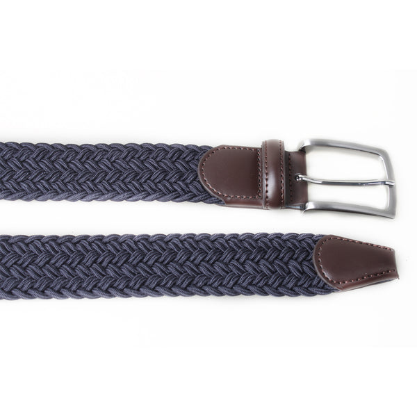 Px Los Angeles Clyde 3.5 CM Woven Stretch Belt Navy