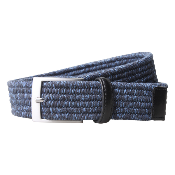 px los angeles Darren Twisted Yarn Stretch 3.5 CM Belt Navy