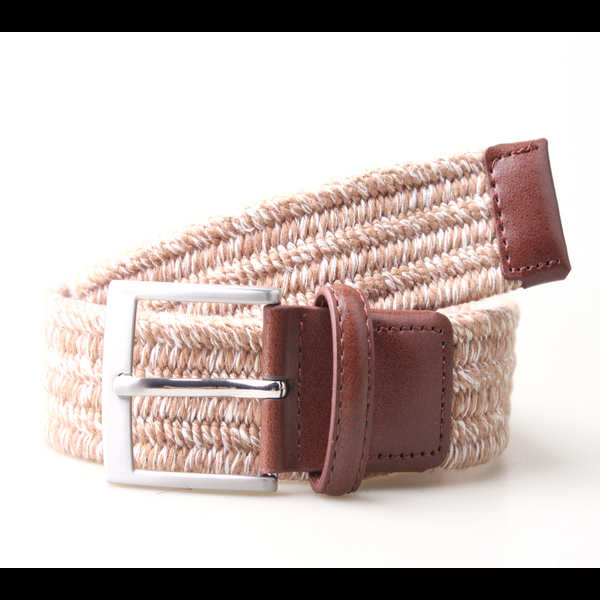 Px Los Angeles Darren Twisted Yarn Stretch 3.5 CM Belt Tan