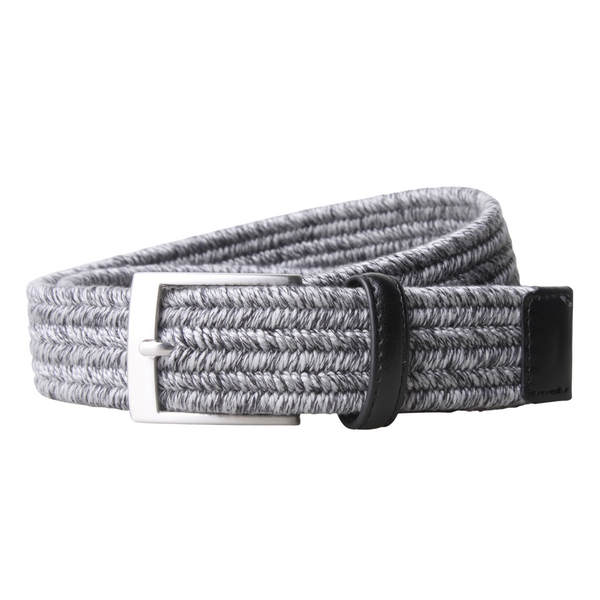 px los angeles Darren Twisted Yarn Stretch 3.5 CM Belt White