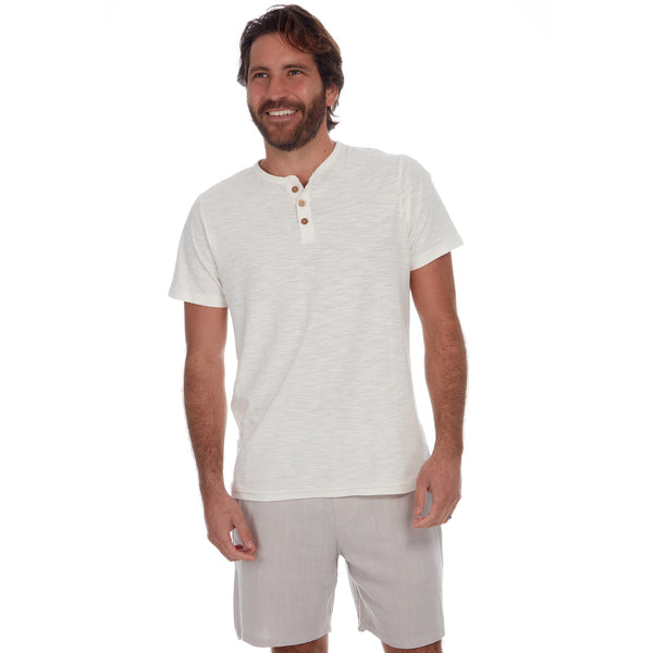 Px Los Angeles Harry Linen Cotton Short Almond Milk