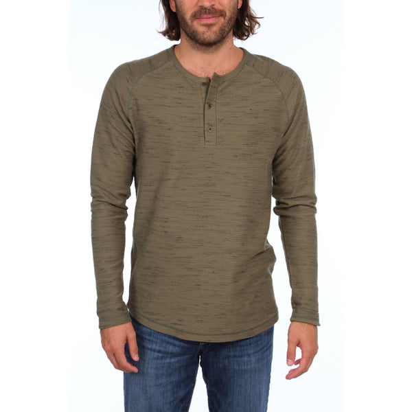Px Los Angeles Jax Long Sleeve Henley Military Heather