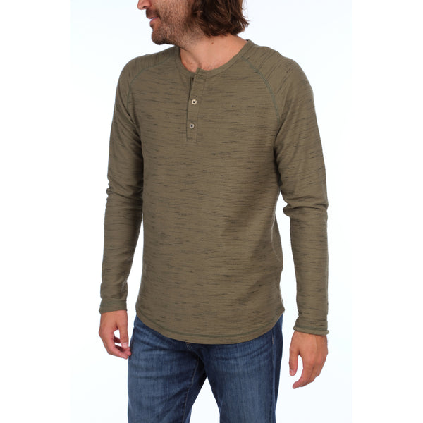 Px Los Angeles Jax Long Sleeve Henley Military Heather