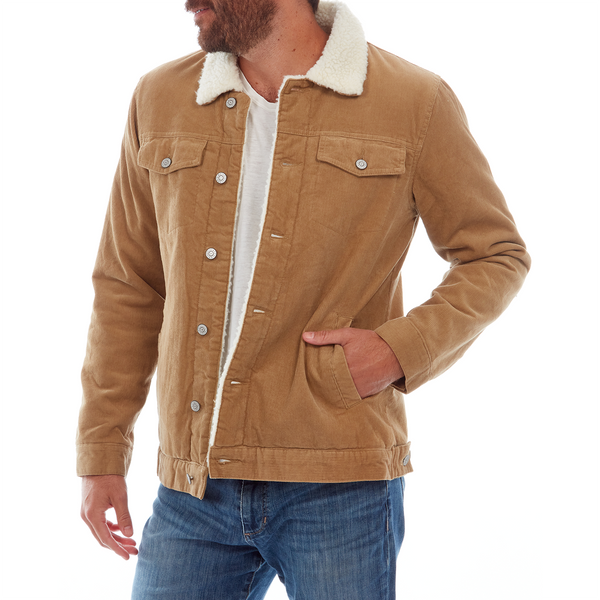 Px Los Angeles Kolton Corduroy Trucker Jacket Khaki