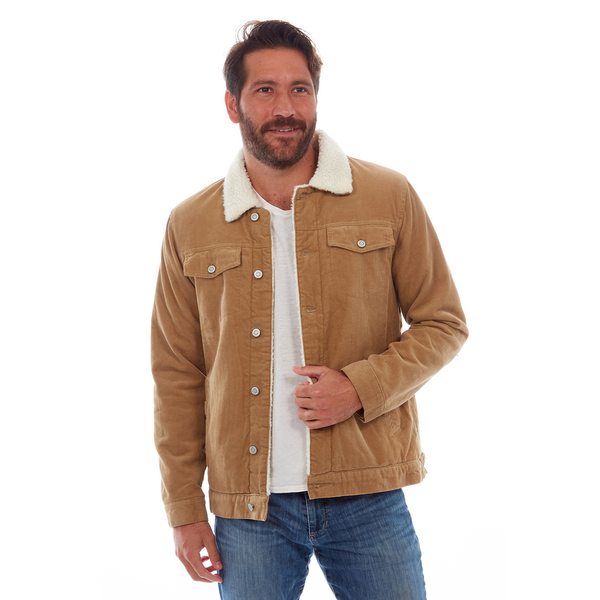 px los angeles Kolton Corduroy Trucker Jacket Khaki