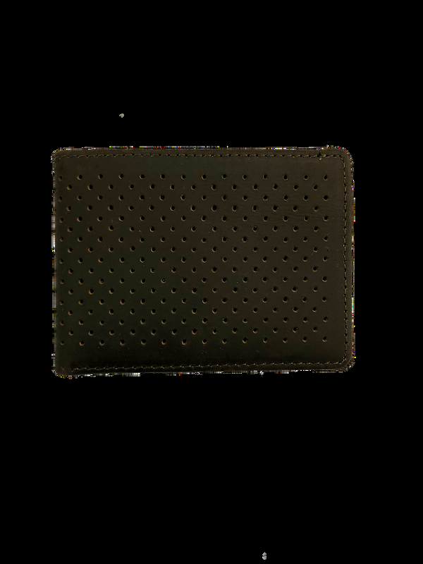 px los angeles Kyle Leather Perforated Bifold Wallet