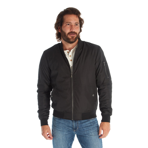 Px Los Angeles Lewis Sherpa Lined Bomber Jacket Black