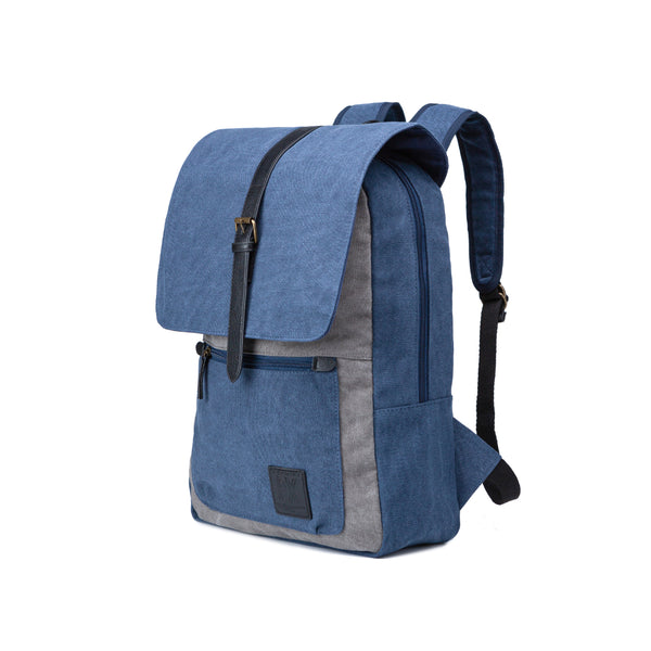 Px Los Angeles Lincoln Two Tone Canvas Backpack Navy