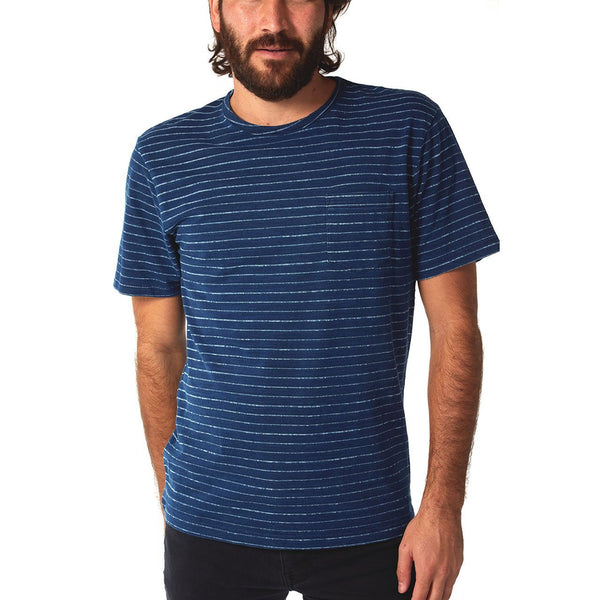 Px Los Angeles Lucas Indigo Jacquard Tee Indigo Saltwater