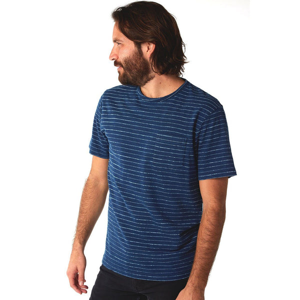 Px Los Angeles Lucas Indigo Jacquard Tee Indigo Saltwater