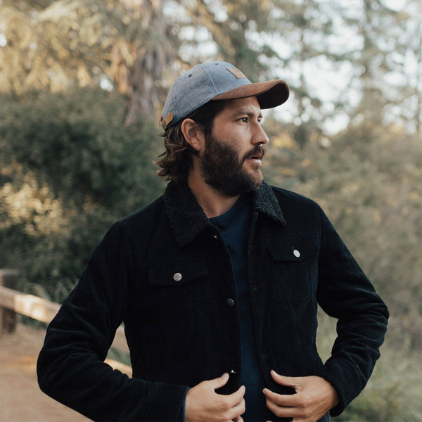 Px Los Angeles Marlon Corduroy Aviator Jacket Black