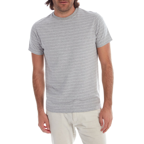 Px Los Angeles Nate Jacquard Striped Tee Grey Heather