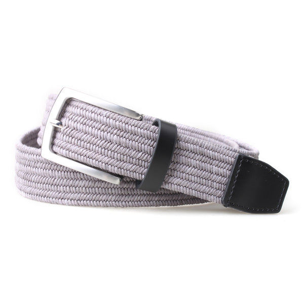 Px Los Angeles Nolan 3.5 CM Woven Stretch Belt Grey